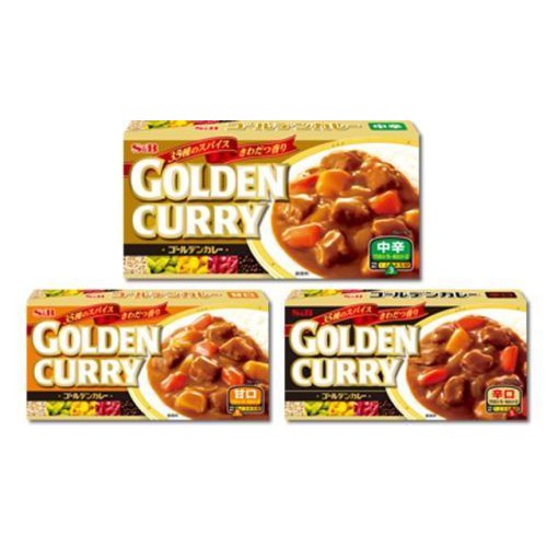 S B Golden Curry Mild Hot 220g 12 Blocks Cubes Made In Japan Japanese