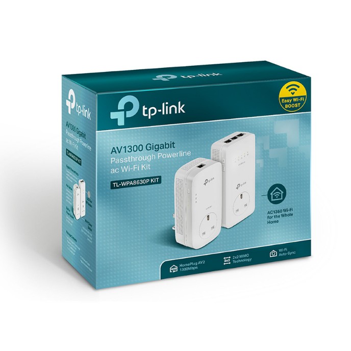 Tp Link Tl Wpa P Kit Av Gigabit Passthrough Powerline Ac Wifi