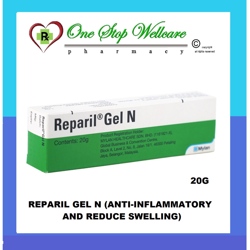 Reparil Gel N Anti Inflammatory And Reduce Swelling G Exp