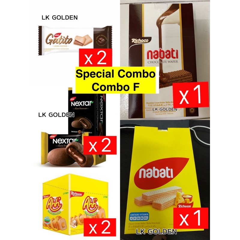 Special Combo F Nabati Gatito Nextar Chocolate Wafer Cheese Wafer