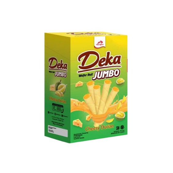 Deka Wafer Roll Jumbo Cheesy Durian Box Of 20 Shopee Malaysia