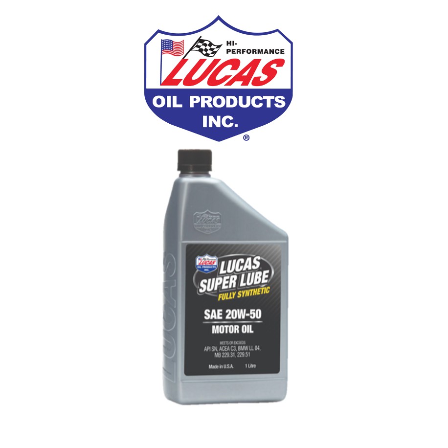 Lucas Super Lube Fully Synthetic SAE 20W50 Motor Oil 1L Shopee Malaysia