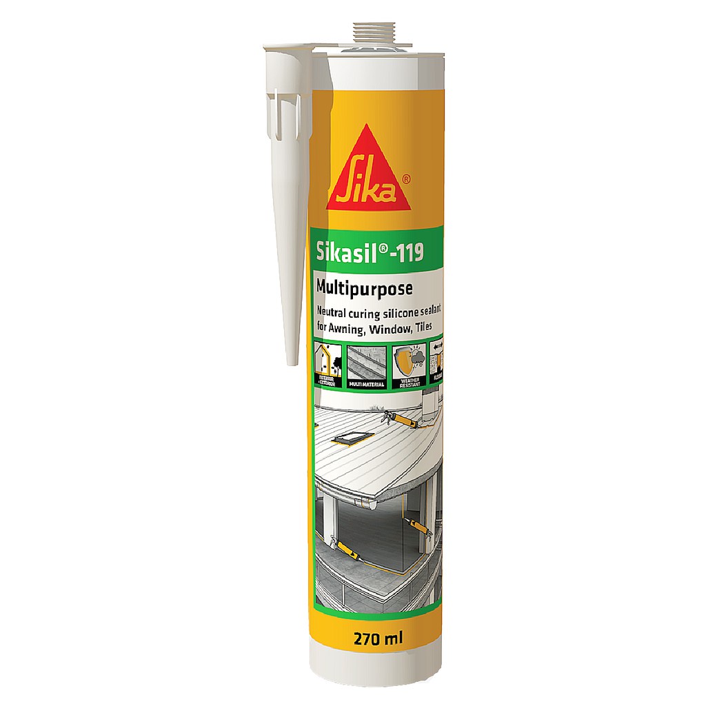 Sika Sikasil 119 Multipurpose Neutral Curing Silicone Sealant For