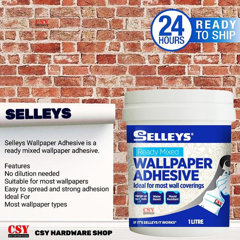 Selleys Wall Paper Adhesive Wall Paper Glue 1Litre Shopee Malaysia