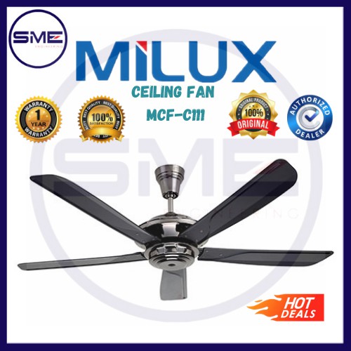 Milux Ceiling Fan With Remote Control MCF C111 GM Shopee Malaysia