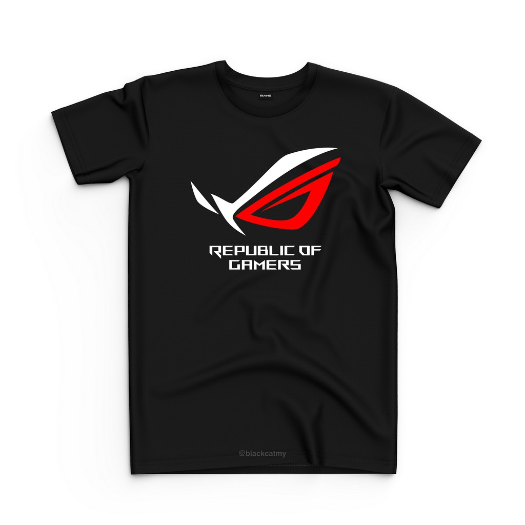 Republic Of Gamers Rog Asus Logo T Shirt Shopee Malaysia