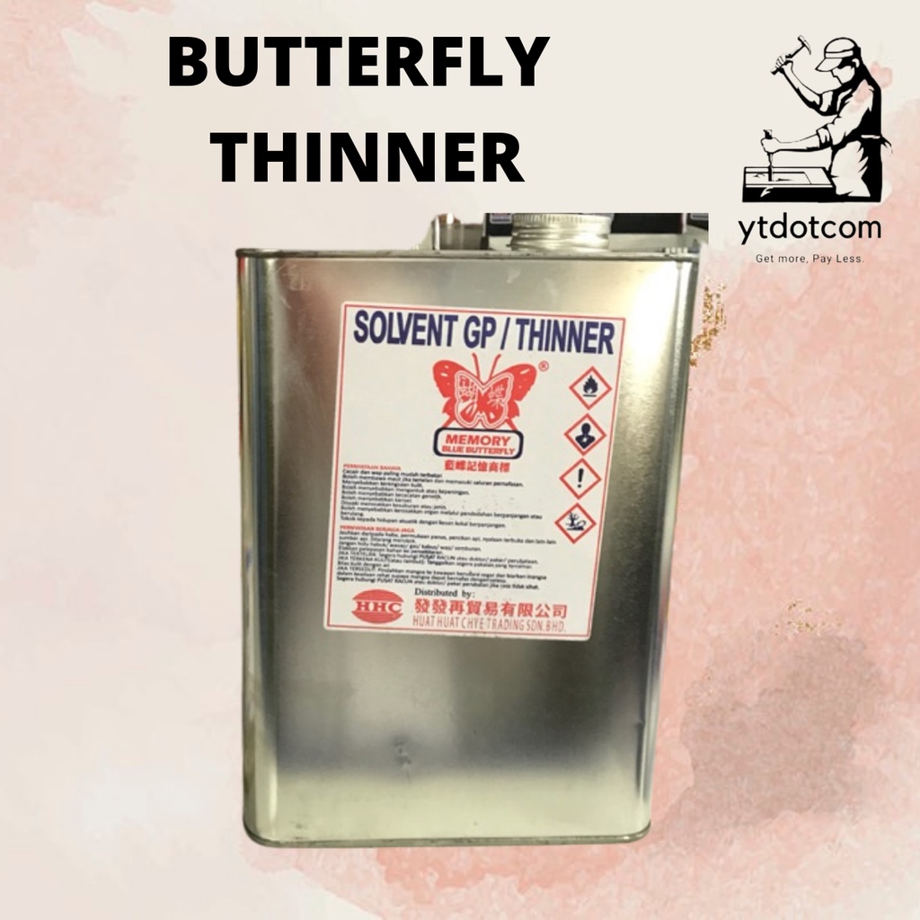 Butterfly Solvent Gp Thinner Mix With Paint For Fast Drying Shopee