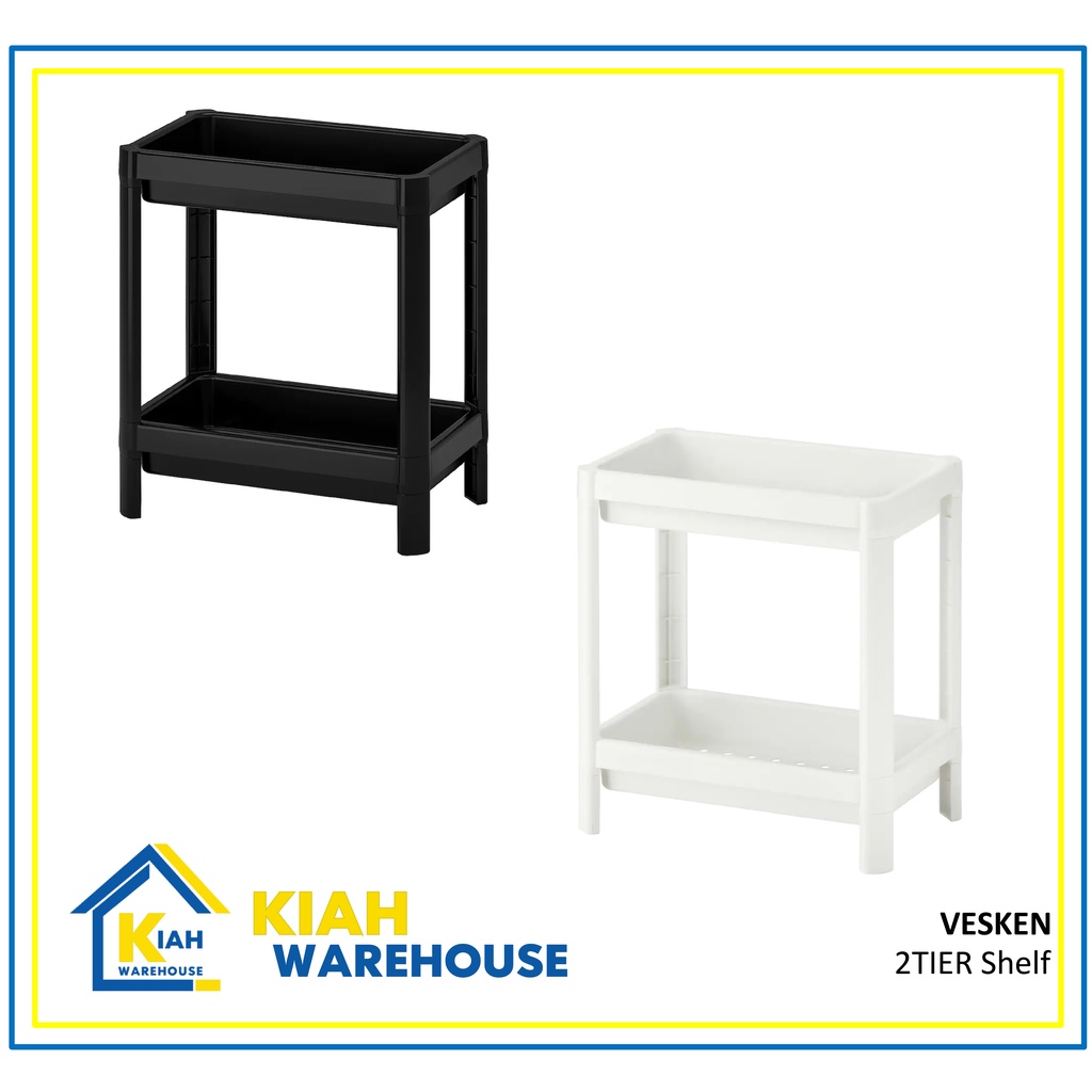 Vesken Tier Shelf Unit X X Cm Rack Bathroom Rak Dapur Serbaguna