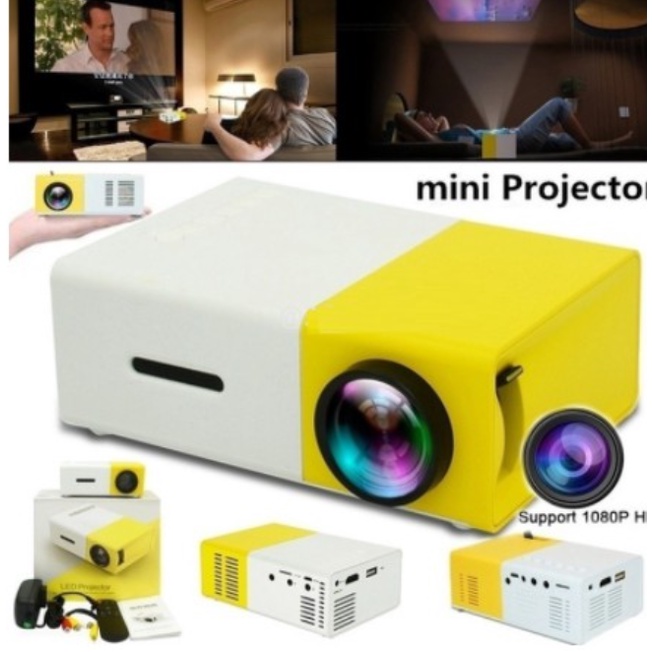 Yg Ultra Portable Mini Led Pico Projector For Home Remote Yg Lcd