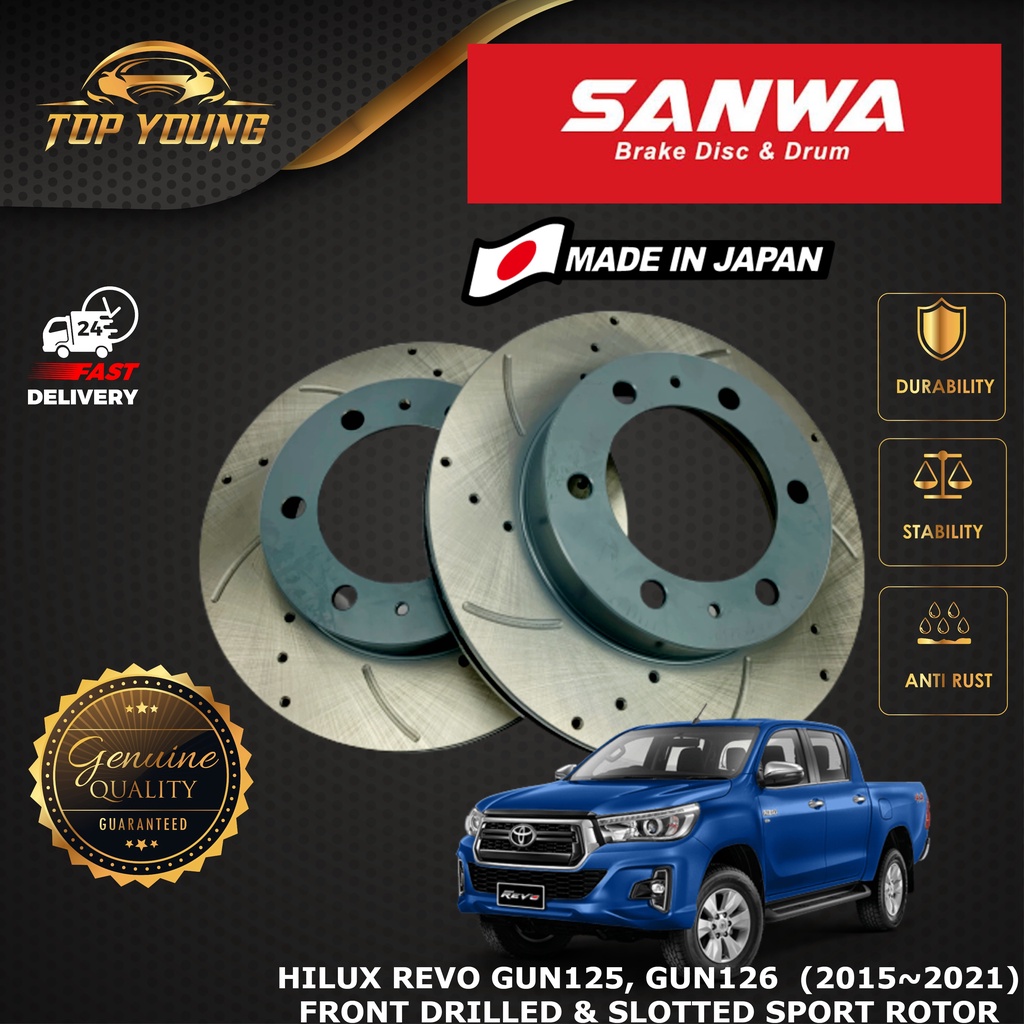 Toyota Hilux Revo Gun Gun Front Genuine Sanwa Disc