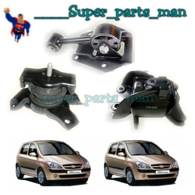 Hyundai Getz 1 4 Auto Manual Engine Mounting Set Shopee Malaysia