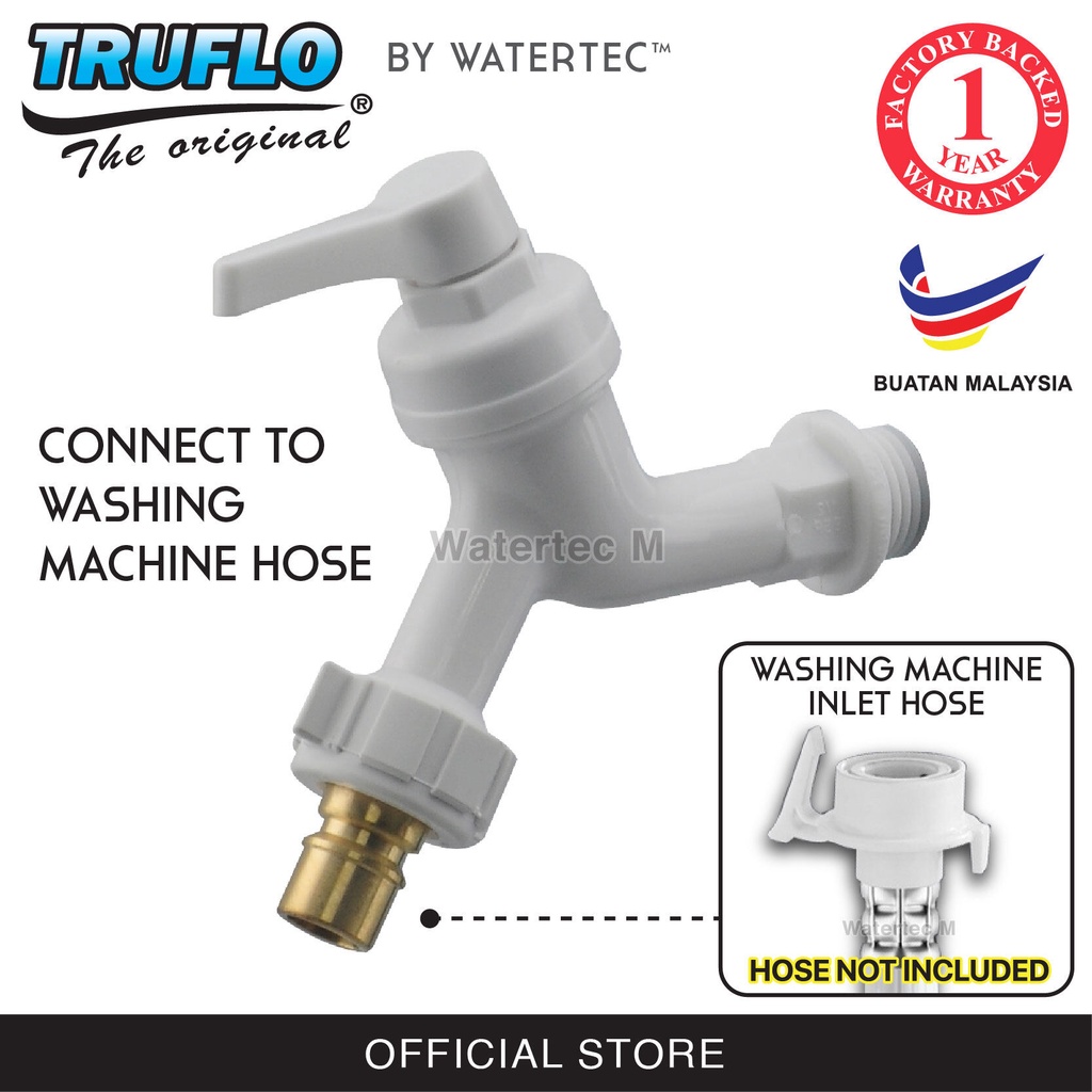 Washing Machine Water Tap Adaptor Inlet Hose Connector Ab Off