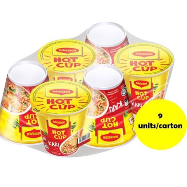 Maggi Hot Cup Curry Carton Instant Noodles X Cups X G