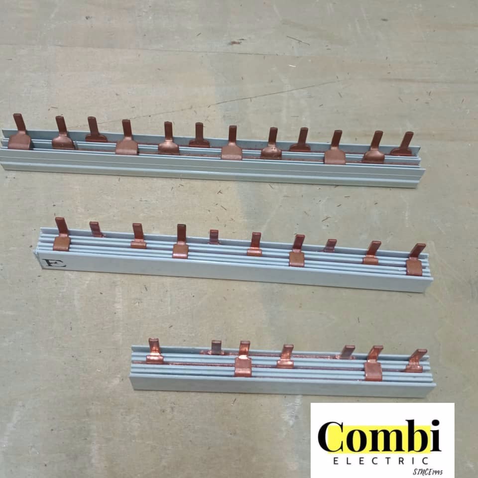 MCB COPPER BUSBAR 3 Pole Loose Cut MCB Busbar Copper Bar Shopee