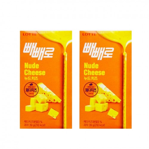 Lotte Pepero Nude Cheese 2 X 39G Shopee Malaysia