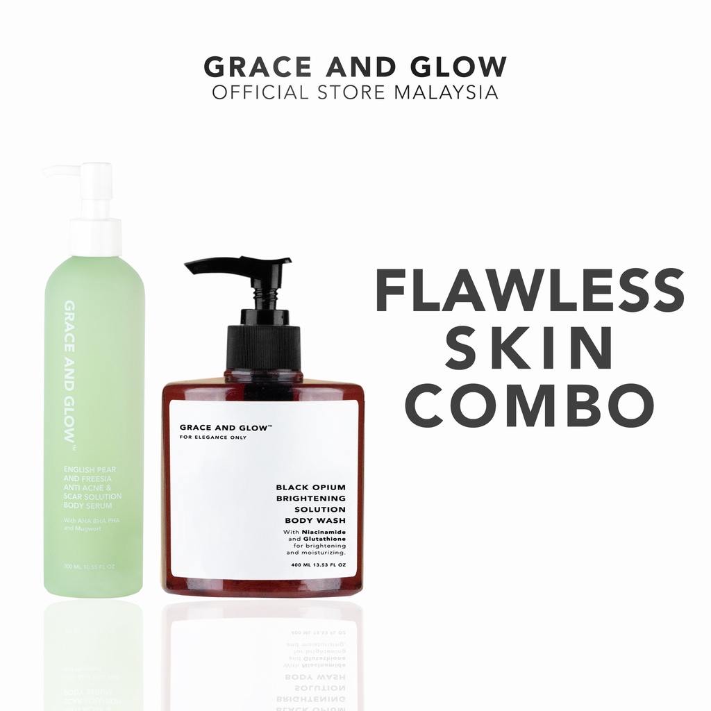 Grace And Glow Black Opium Body Wash English Pear And Freesia Anti