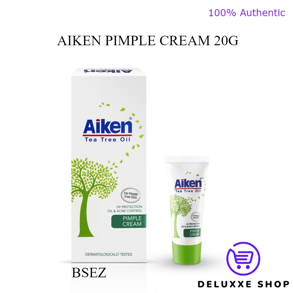 Aiken Tea Tree Oil Spot Away Pimple Cream 20g Shopee Malaysia