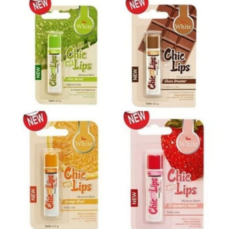 Viva Lip Balm Chic On Lips Moisture Balm Viva White Original Shopee