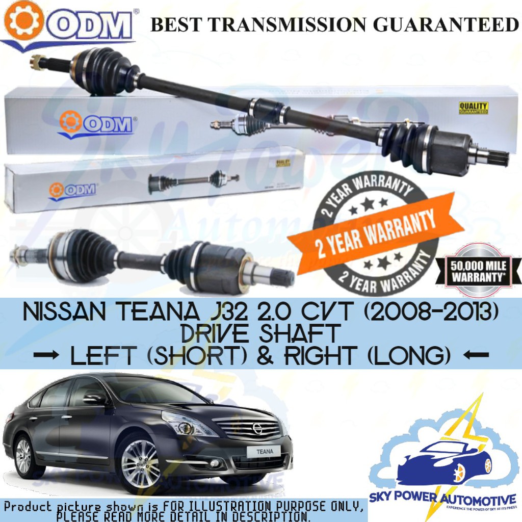 Nissan Teana J Cvt Auto Odm Cycar Drive Shaft