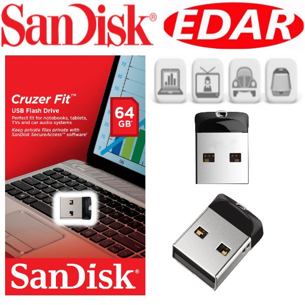 Sandisk Cruzer Fit Cz Flash Drive Gb Shopee Malaysia