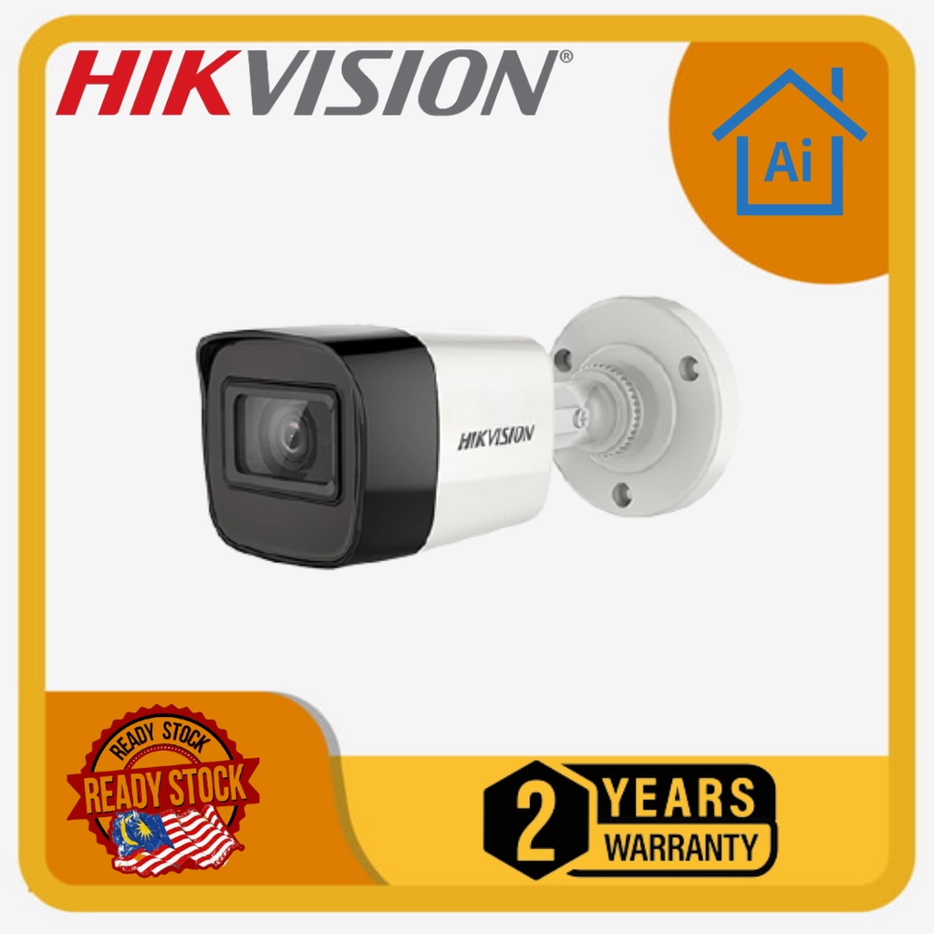 Hikvision Ds Ce D T Itfs Mp Audio Fixed Mini Bullet Camera Shopee