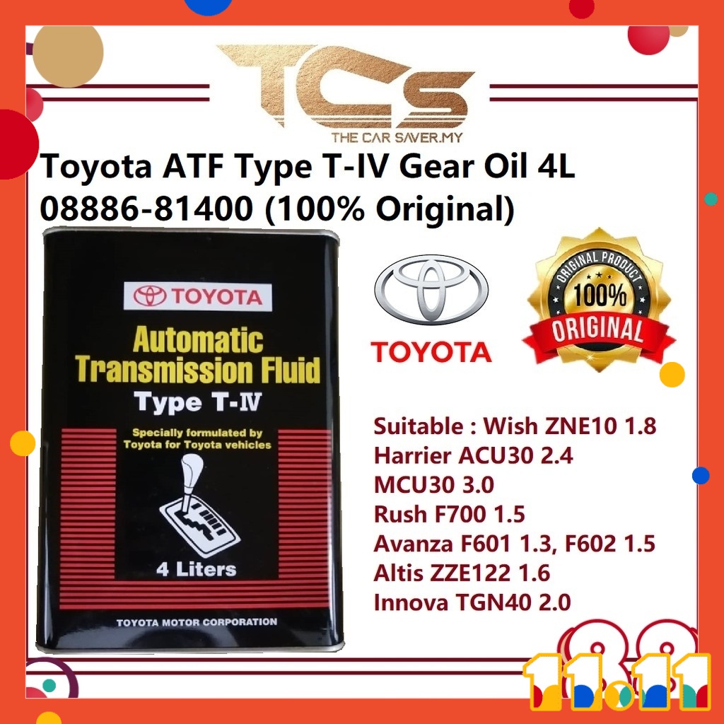 Original Toyota Atf T Auto Gear Oil L Vios Altis Myvi Camry