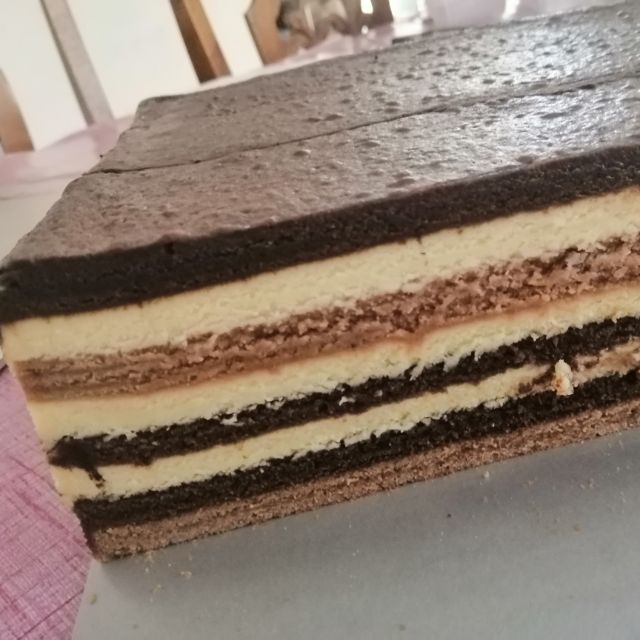 Kek Lapis Sarawak Choc Espresso Cheese Premium Cake Shopee Malaysia