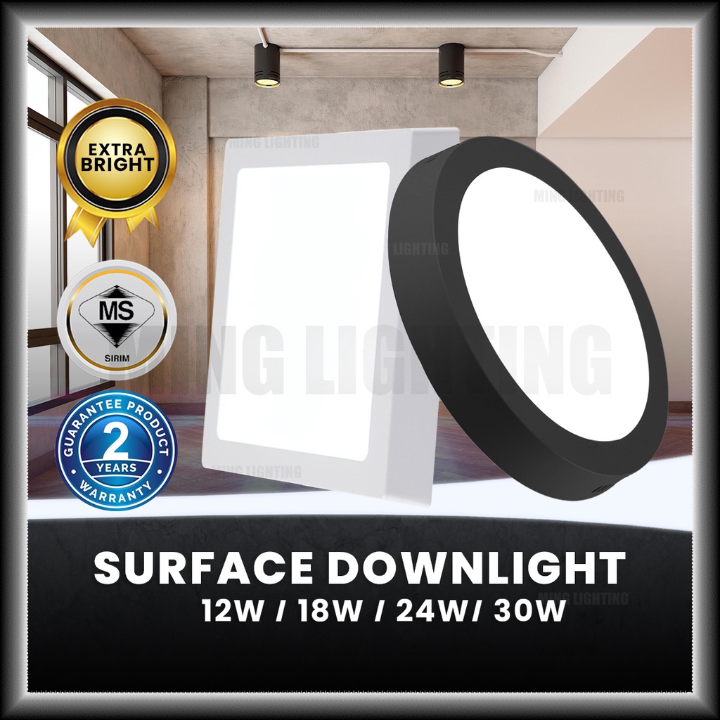 Sirim Led Surface Downlight Round Square W W W Ceiling Down