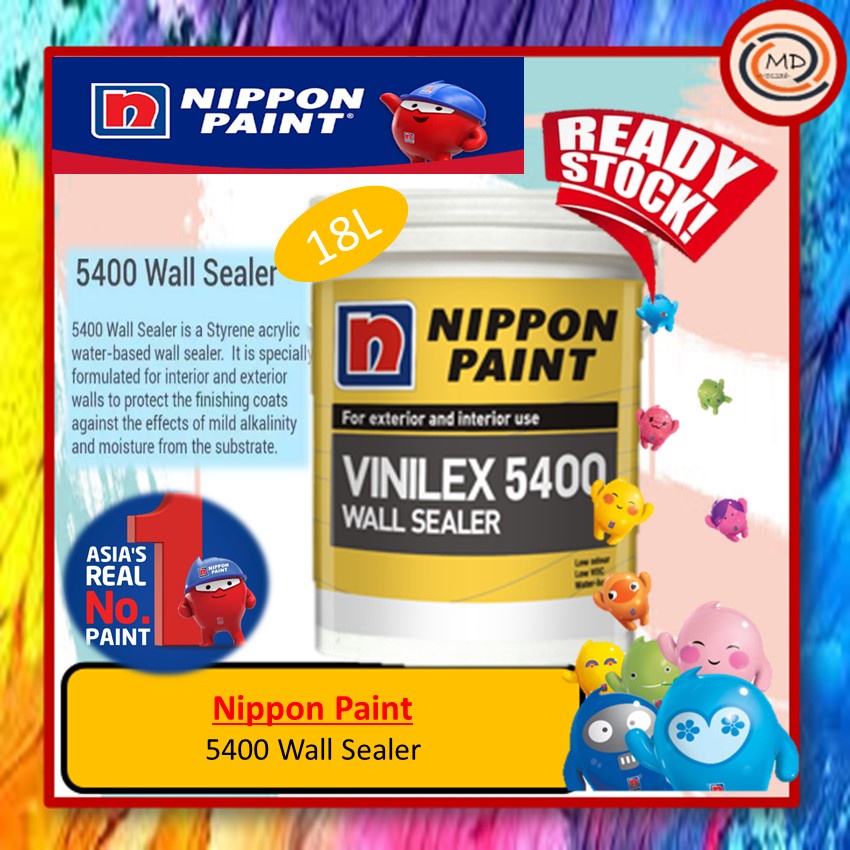 Nippon Paint Wall Sealer Cat Undercoat Dinding Rumah Liter