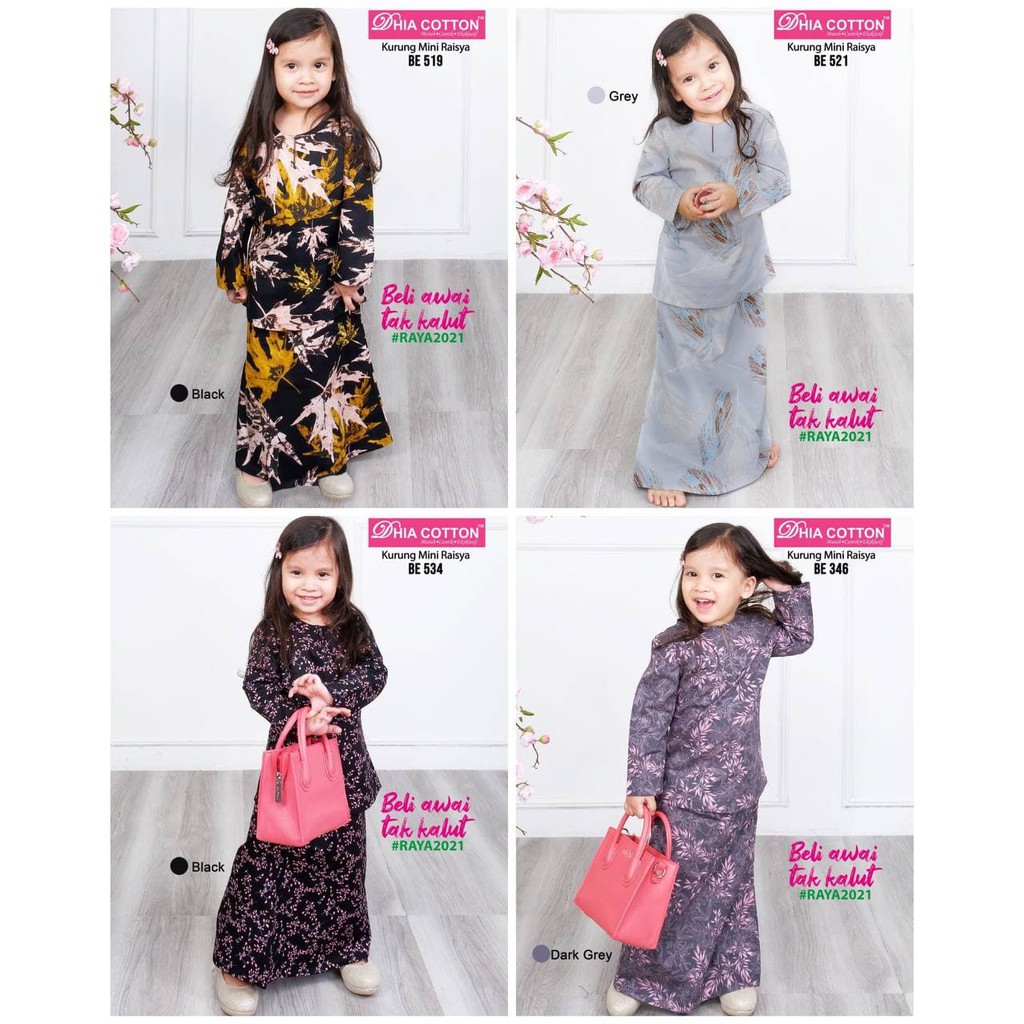 READY STOCK BAJU KURUNG BUDAK Mini Raisha Shopee Malaysia