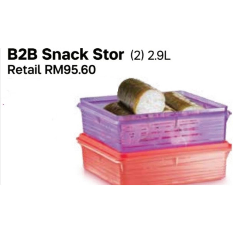 Tupperwar Snack Stor 2 9L 1pc Shopee Malaysia