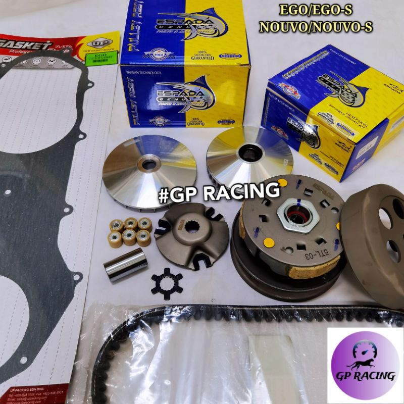 PULLEY SET WITH CLUTCH GASKET EGO EGO S NOUVO NOUVO S GASKET CLUTCH