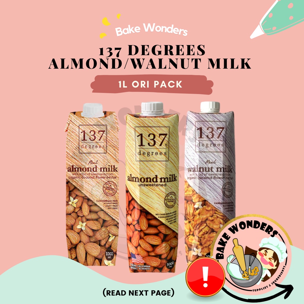 Degrees Almond Milk Original Almond Milk Susu Almond Degrees