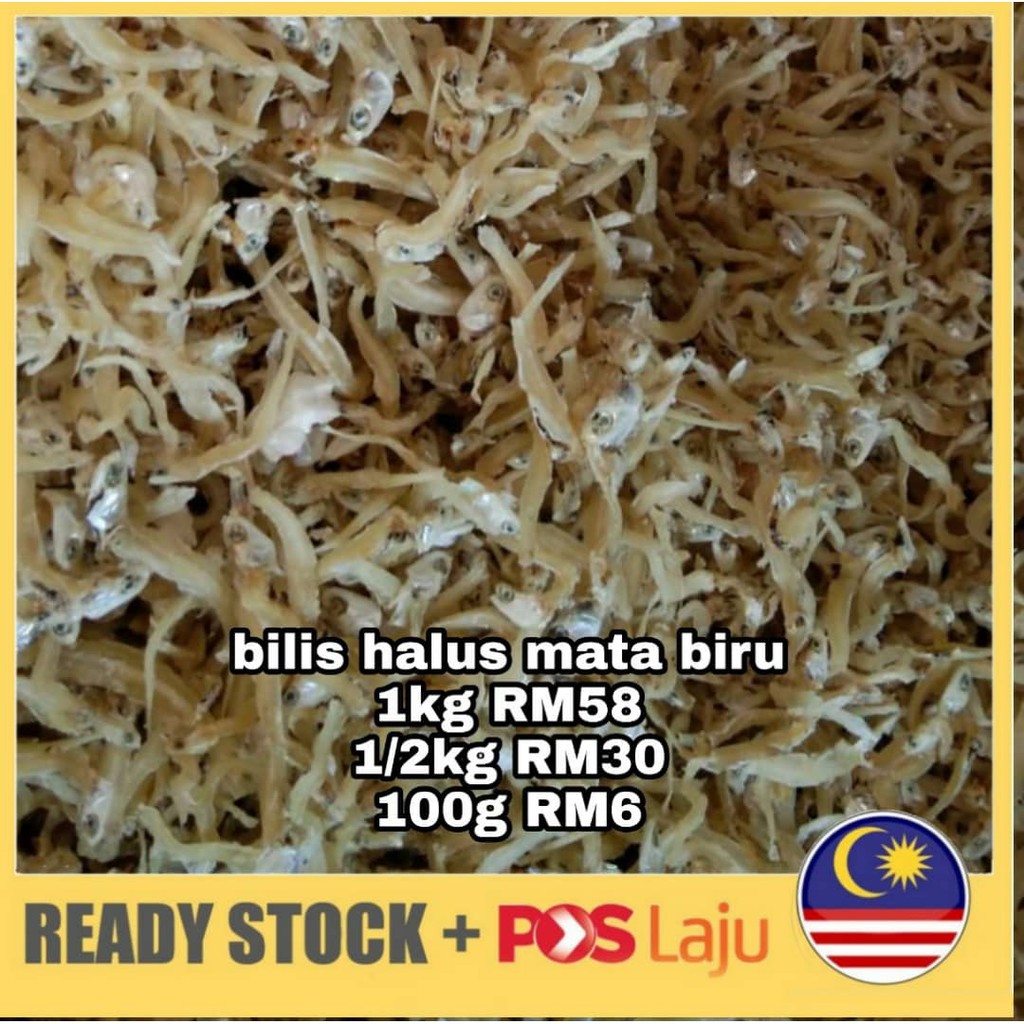 Readystok Ikan Bilis Halus Mata Biru Shopee Malaysia