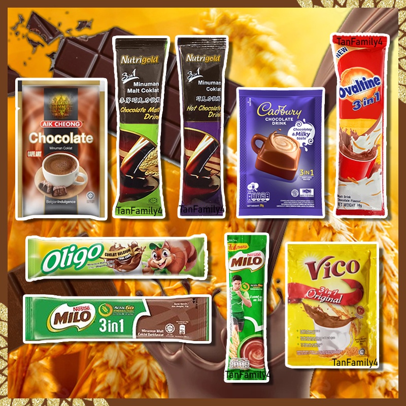 Chocolate Drink Hot Malt Choco Sachet S Nestle Milo Oligo Nutrigold