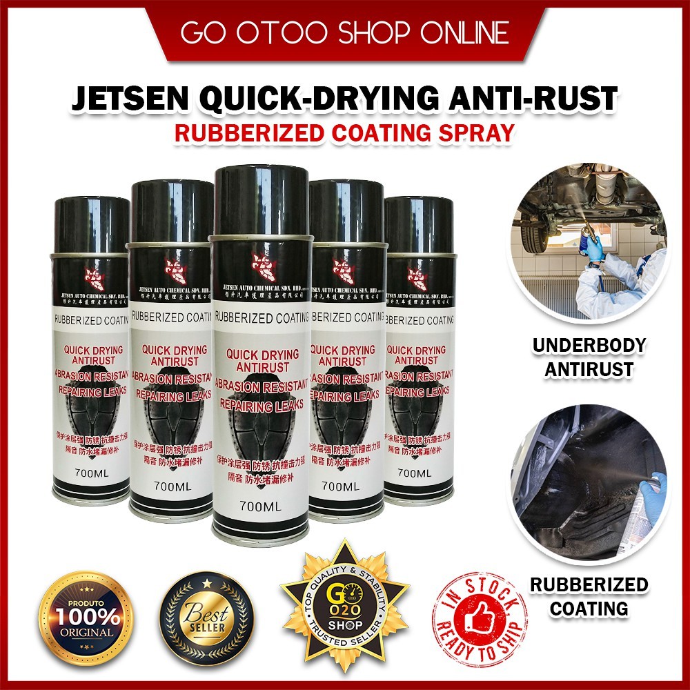 Jetsen Quick Drying Anti Rust Rubberized Coating Spray Undercoating