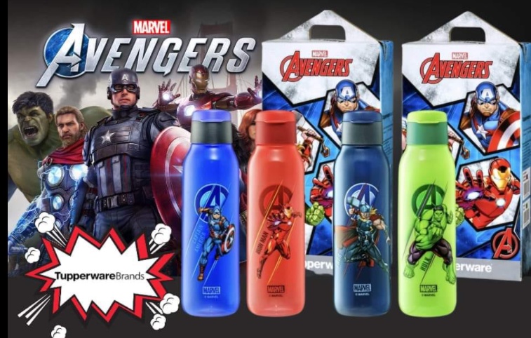 Jenis Tupperware New Avengers Fliptop Eco Bottle Ml Botol