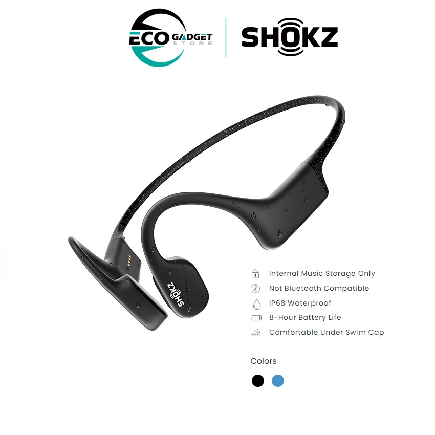 Shokz OPENSWIM Waterproof Bone Conductions 4G Storage For MP3 Headphone