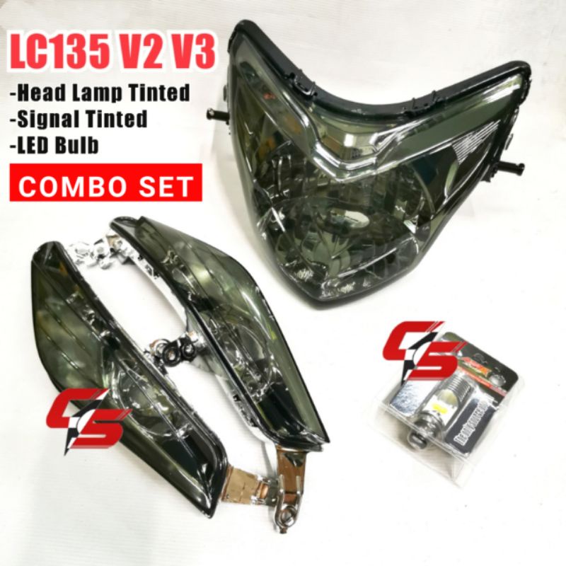 Yamaha LC135 V2 V3 Head Lamp Front Signal LED Bulb Tail Lamp Clear