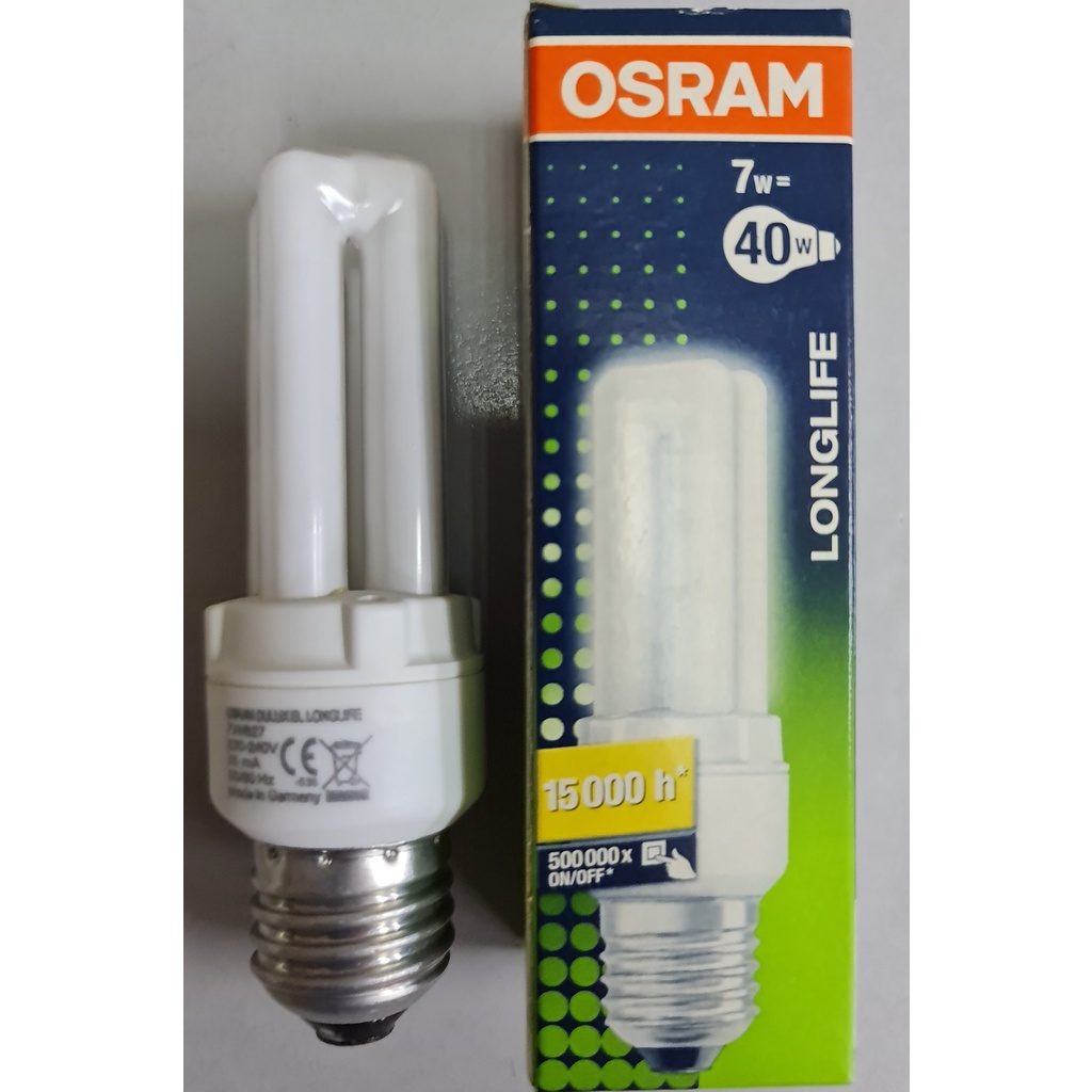 Osram DULUX EL LL Longlife 7W 827 E27 Shopee Malaysia