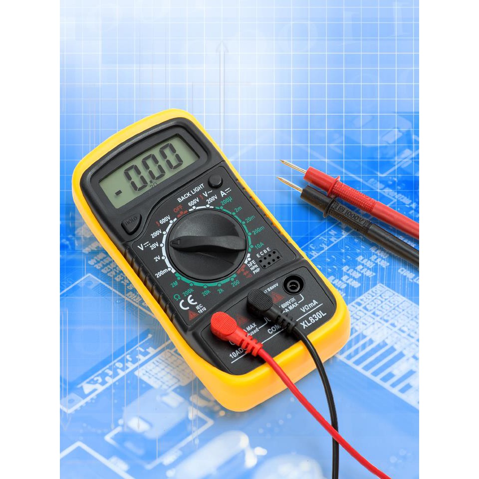 LCD Digital Multimeter Volt Meter Ammeter Voltmeter Amps Ohms AC DC