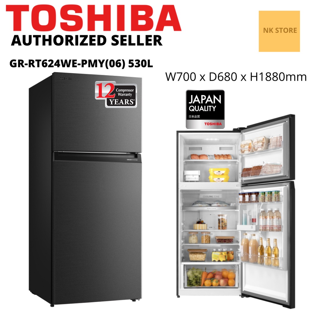 Toshiba Gr Rt We Pmy L Doors Inverter Refrigerator Freezer