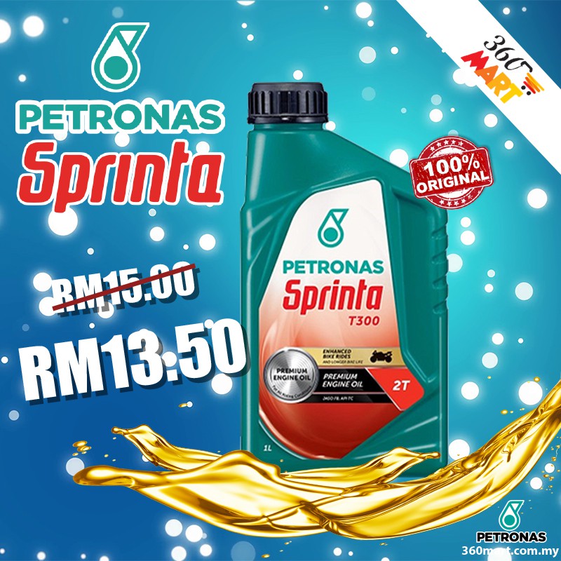 Petronas Sprinta T Stroke Premium Engine Oil Liter Shopee