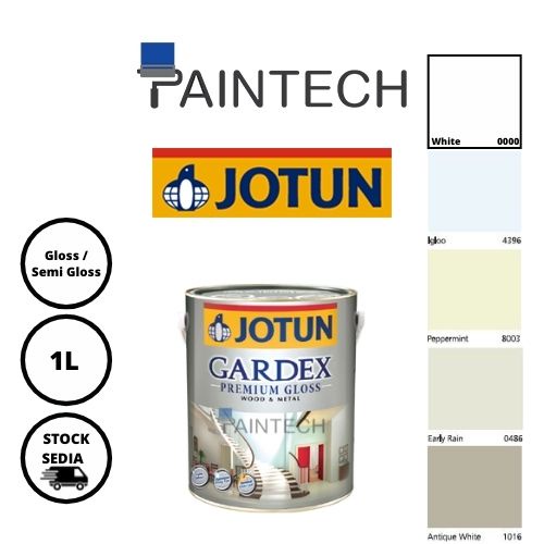 Jotun Gardex Premium Gloss Wood Metal White Paint Cat Minyak Untuk