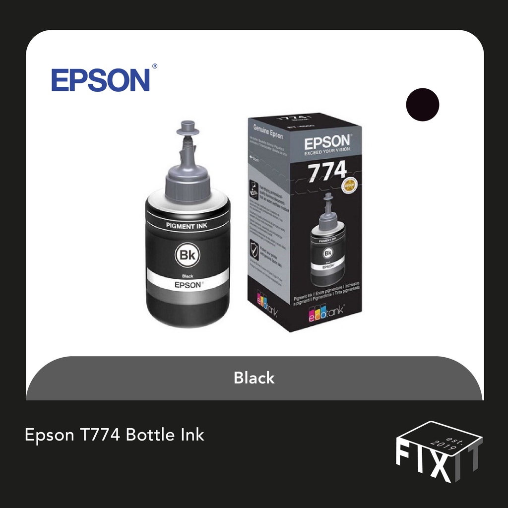 Epson T Original Black Ink Bottle For M M L L