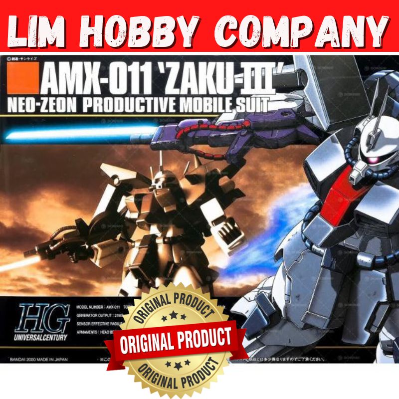 Gundam HGUC 1 144 AMX 011 ZAKU III Model Kit BY BANDAI SPIRITS BRAND