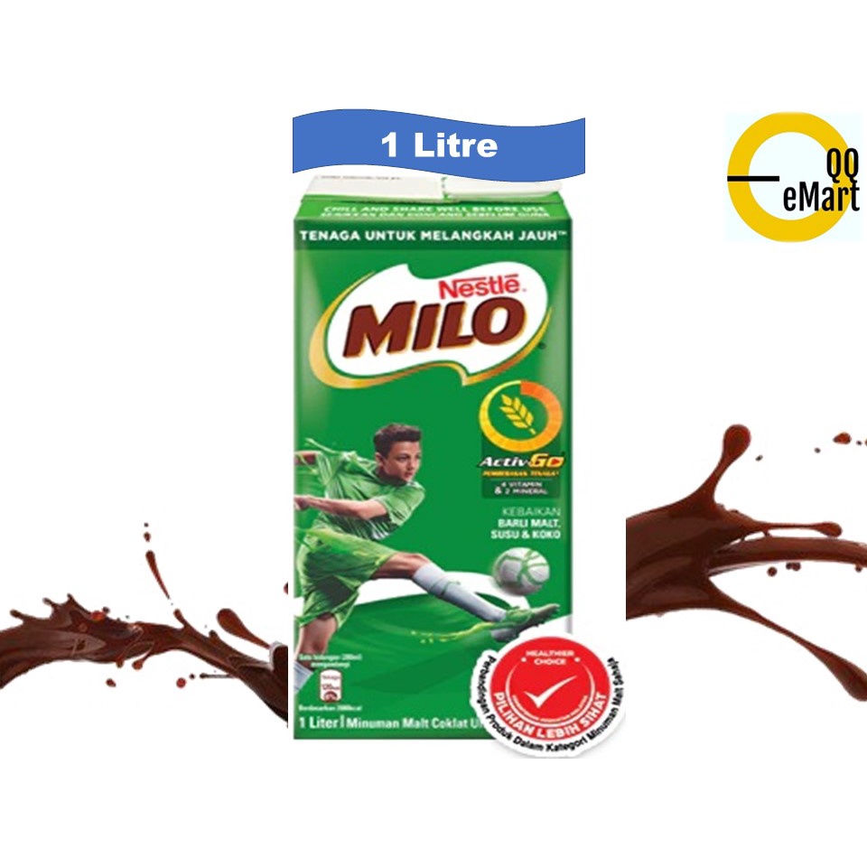 Nestlé Milo Activ Go UHT Chocolate Malt Drink 1L Shopee Malaysia