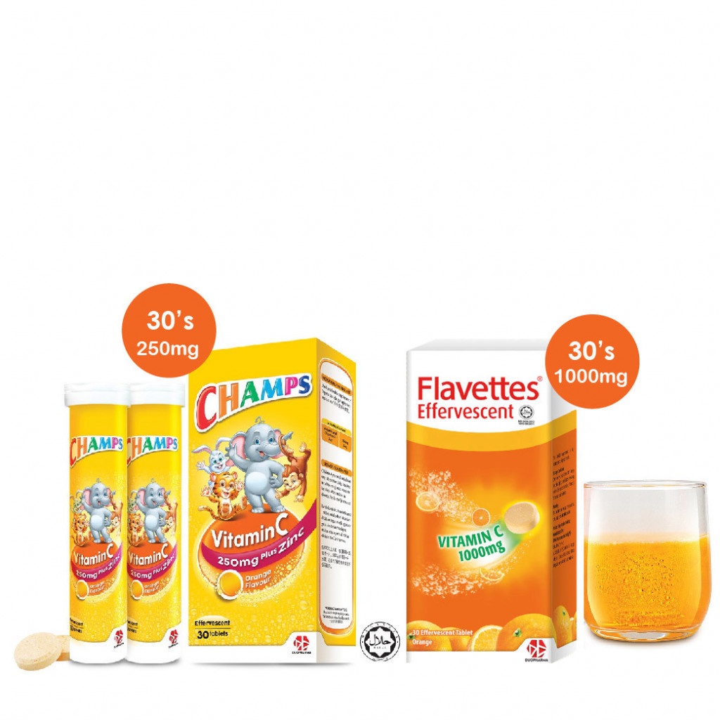 Champs Vitamin C Plus Zinc Effervescent Mg X S Flavettes