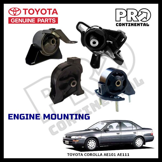 Genuine Toyota Corolla Ae Ae Auto Manual Engine Mounting Set