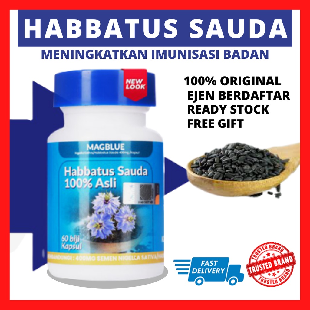 Habbatus Sauda Kapsul Magblue Habatussauda Capsule Makanan Sunnah Mesir